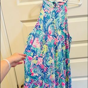 Lilly Pulitzer dress in the print Mermaids Cove, Excellent used Condition